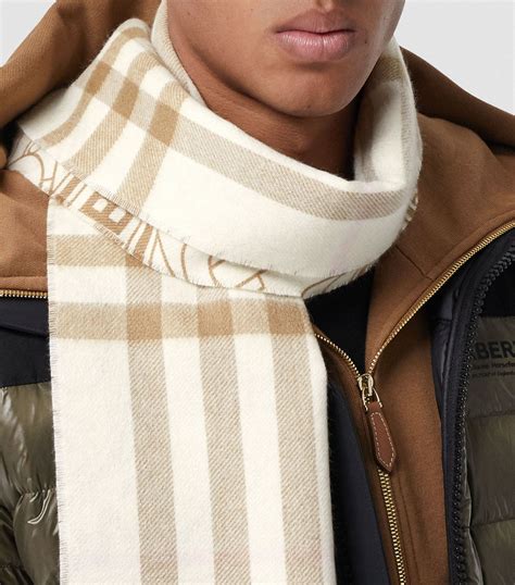 burberry reversible monogram cashmere scarf|burberry cashmere scarf outlet.